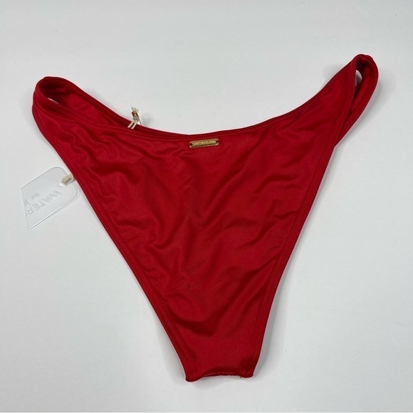 Kenny Flowers The Cali Sporty Bikini Bottoms Red Women's NWT - Picture 6 of 7